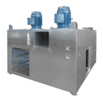 RECUBE Soundproof and insulated indsutrial fans | RECUBE Plug Fan parallel - Double Motor Fan